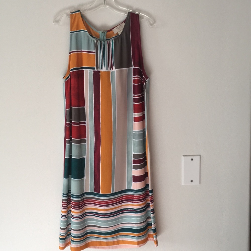 Colorful mini dress.